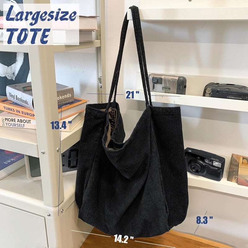 YAVCOOL Canvas Tote Bag for Women Large Hobo Shoulder Bag for Work Travel Casual Message Bag Tote Purse handbags - Image 4